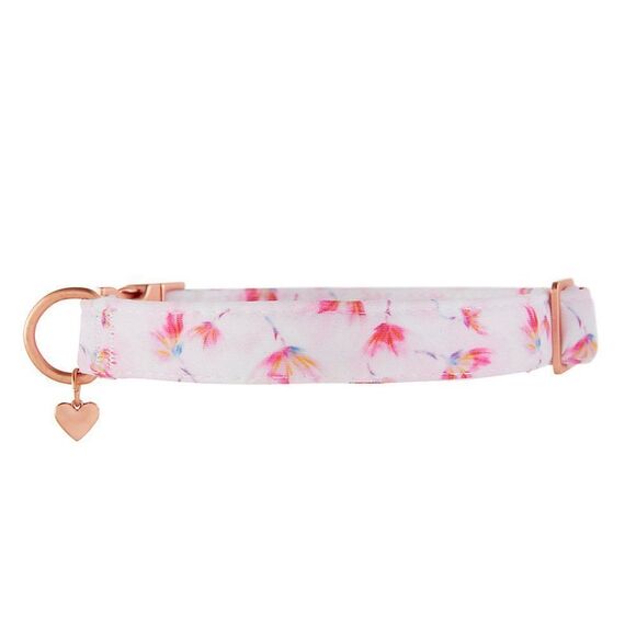 Top Paw XL Comfort Neoprene Dog Collar Pale Pink Floral Print Extra Large (XL) - Picture 2 of 6